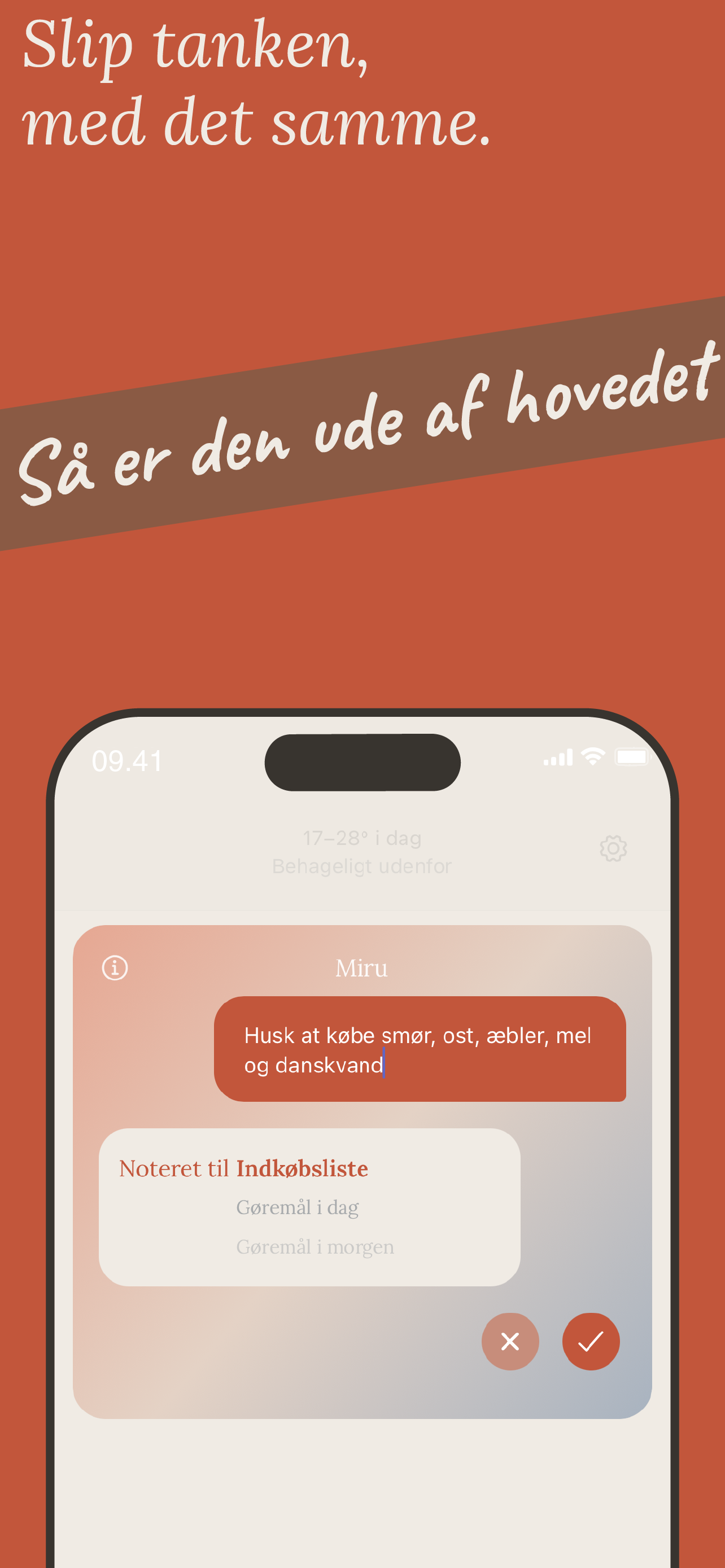 Slip tanken med det samme.
